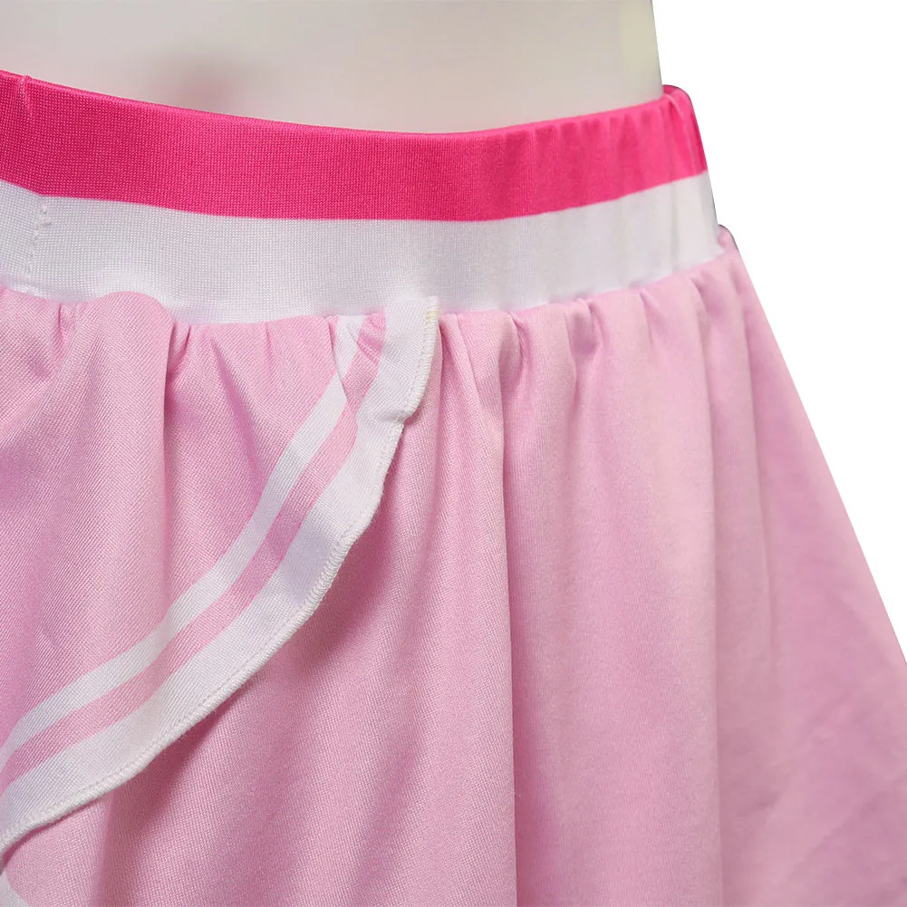 The Super Mario Bros. Movie Princess Peach Cosplay Costume Swimsuit  Fancy Outfit Halloween Carnival Suit