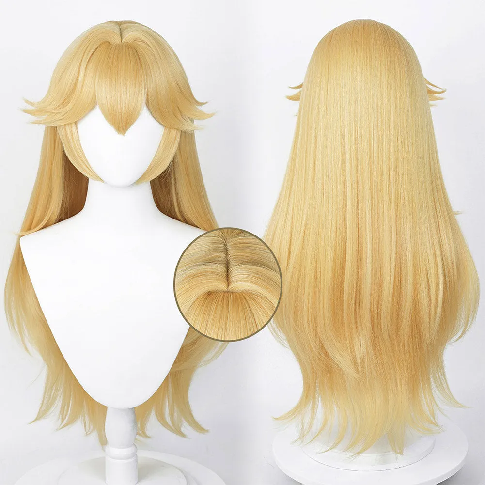 The Super Mario Bros. Movie Princess Peach Cosplay Wig Carnival Halloween Props
