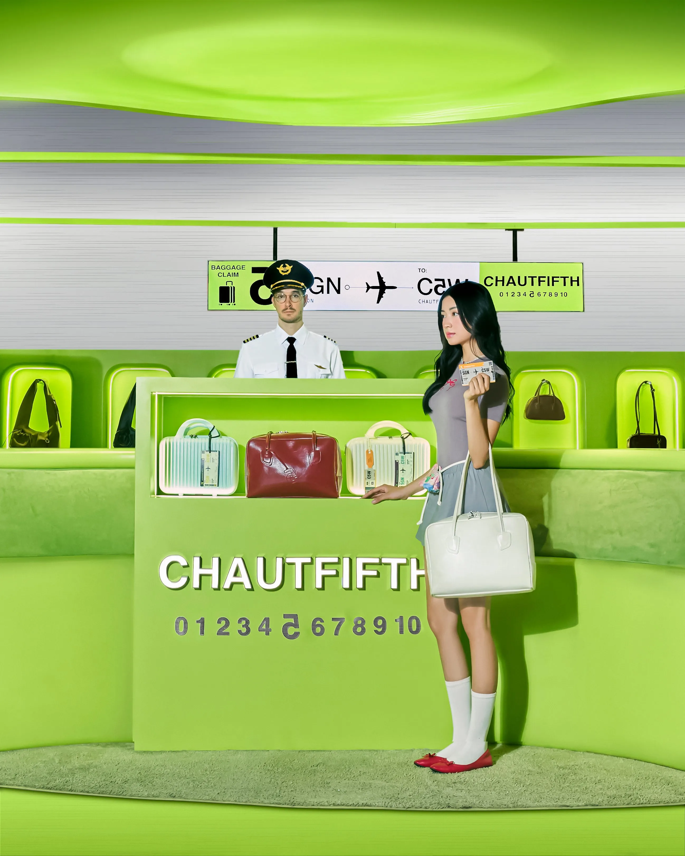 Túi xách Bakery Box màu Vàng bơ