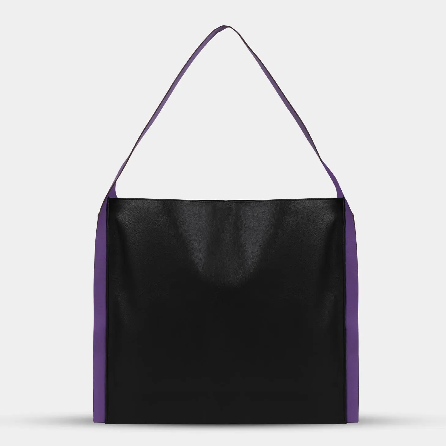 Túi xách PAPER TOTE màu đen dây tím