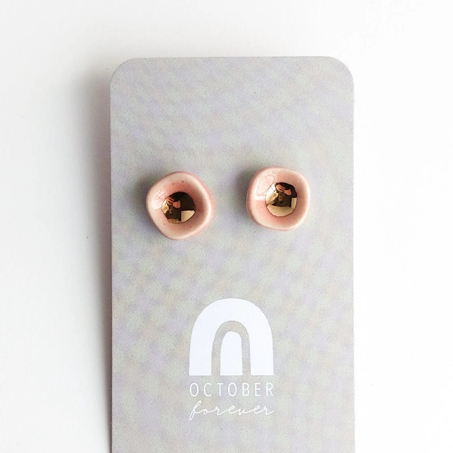 Tiny Bowls of Gold Studs