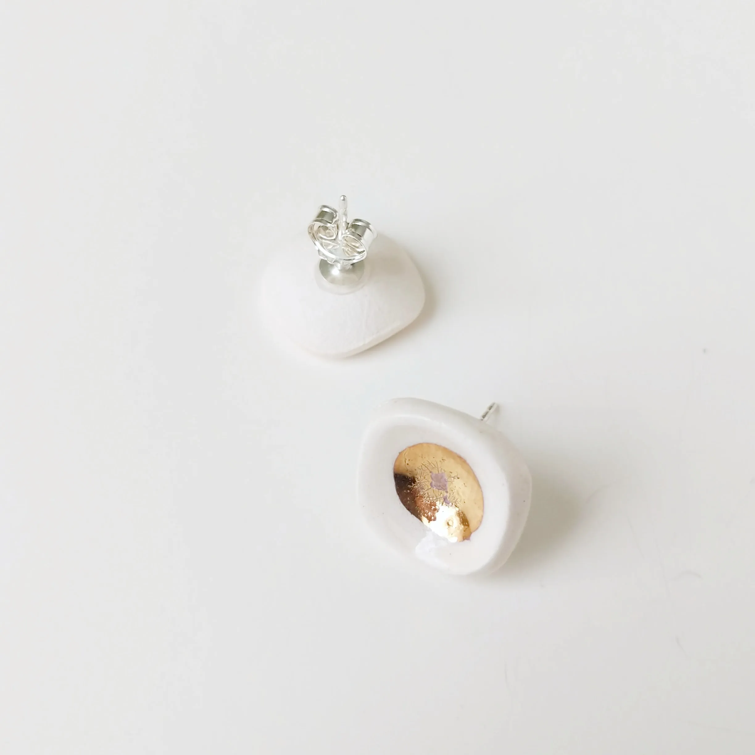 Tiny Bowls of Gold Studs