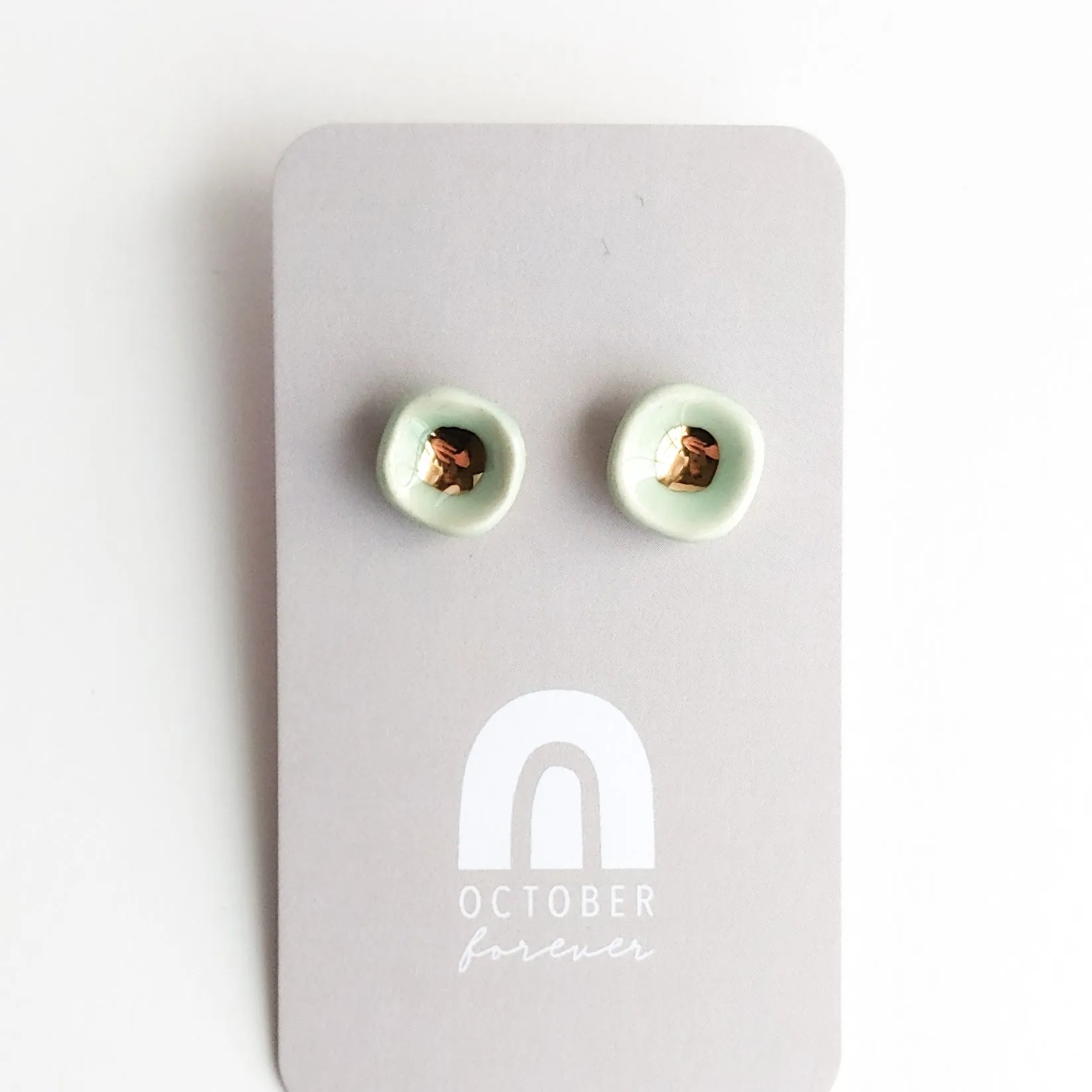 Tiny Bowls of Gold Studs