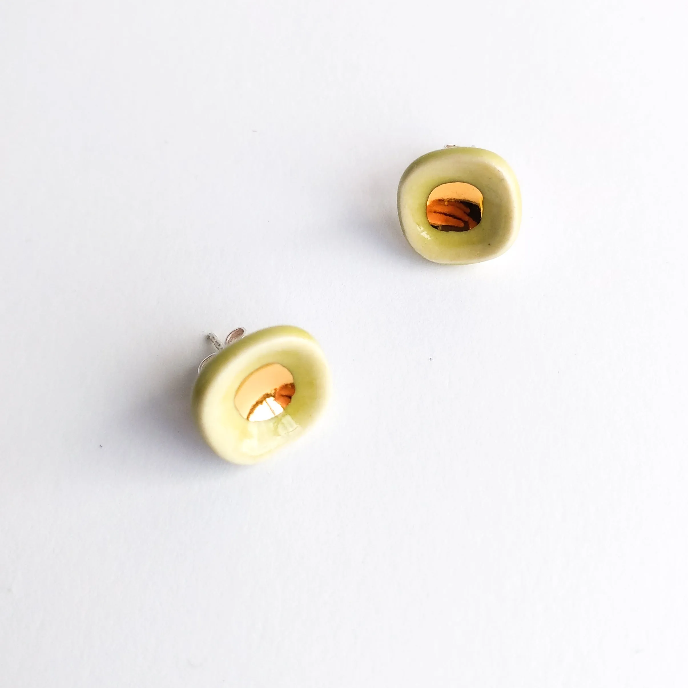 Tiny Bowls of Gold Studs