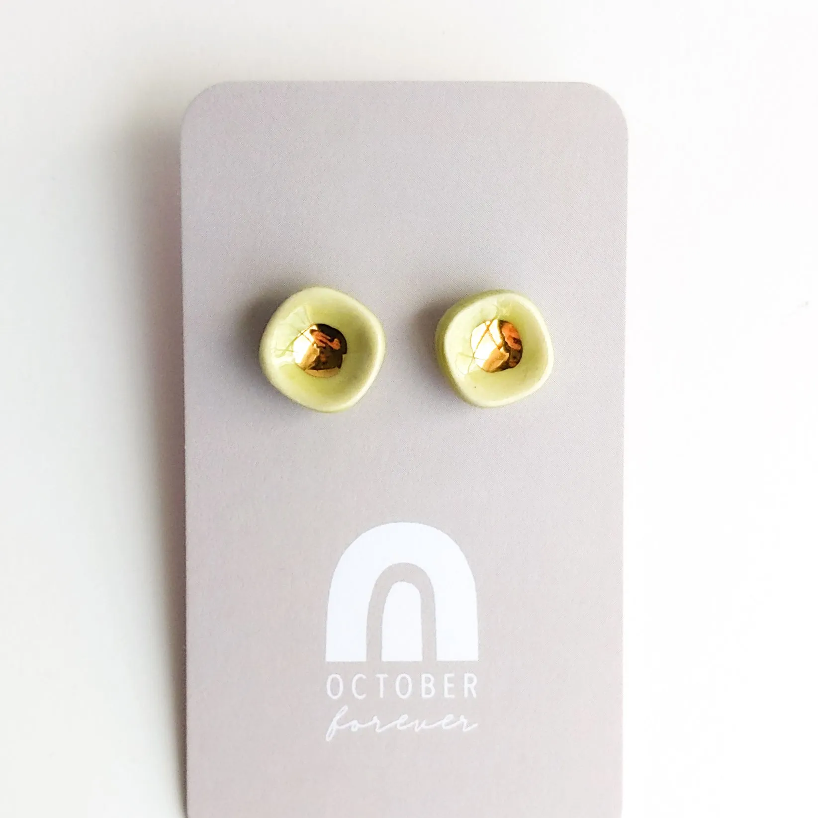 Tiny Bowls of Gold Studs