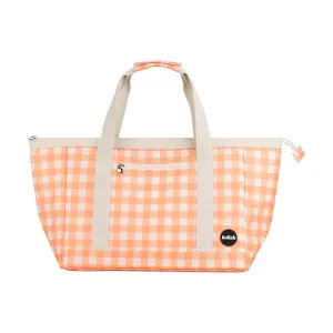 Tote Bag Apricot Check