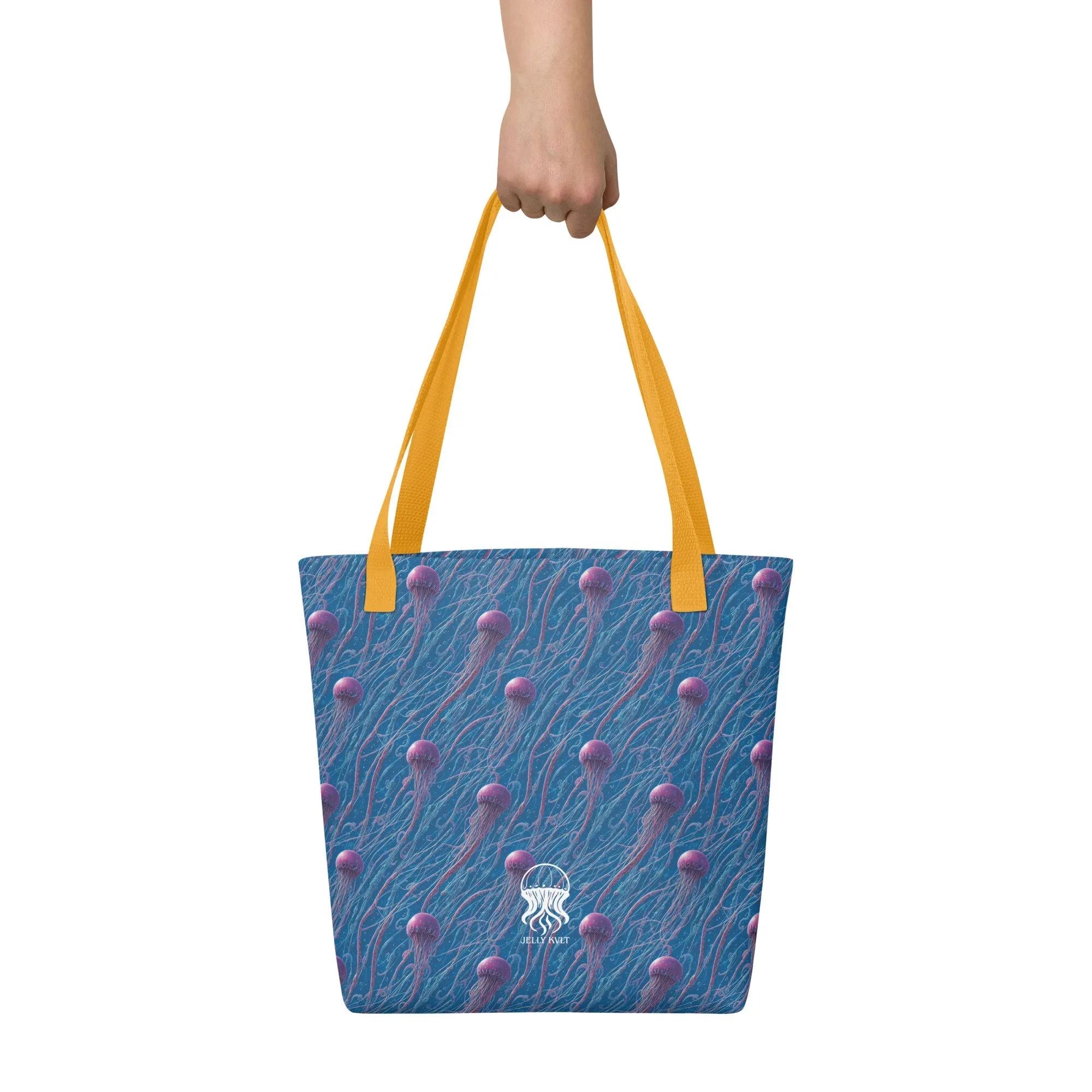 Tote bag - Blue and Violet Jellyfishes