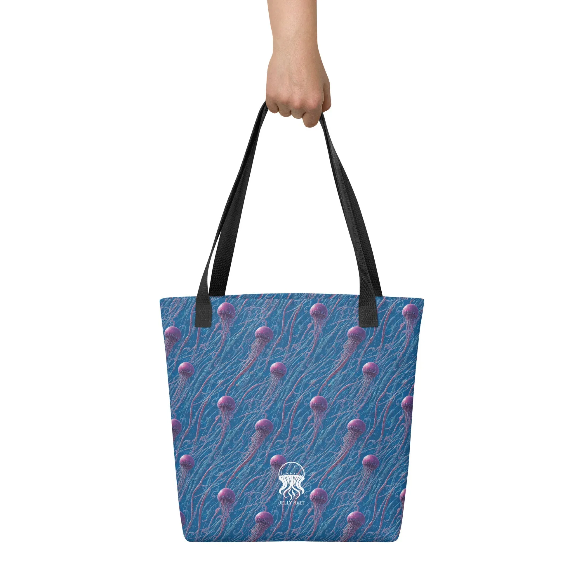 Tote bag - Blue and Violet Jellyfishes