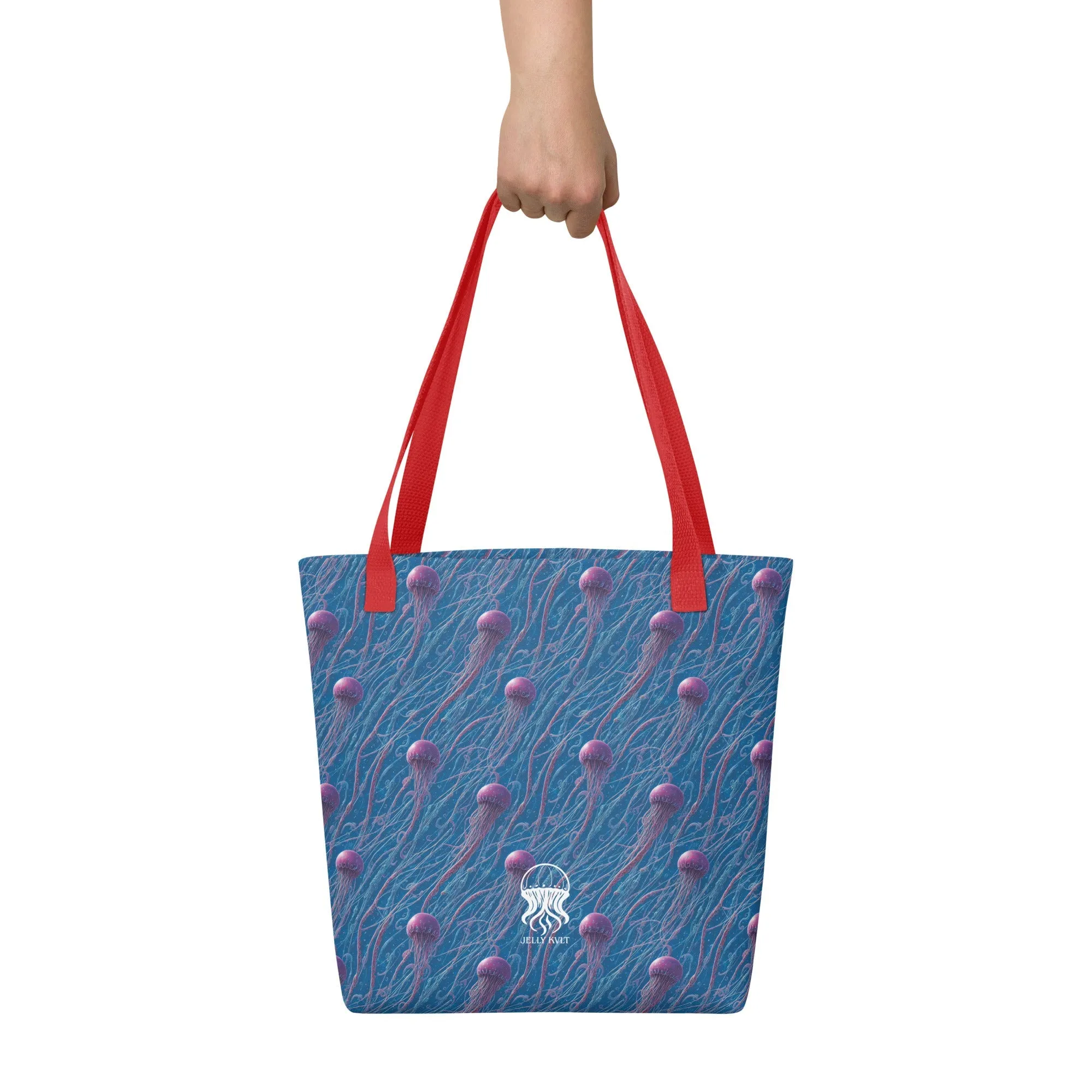 Tote bag - Blue and Violet Jellyfishes