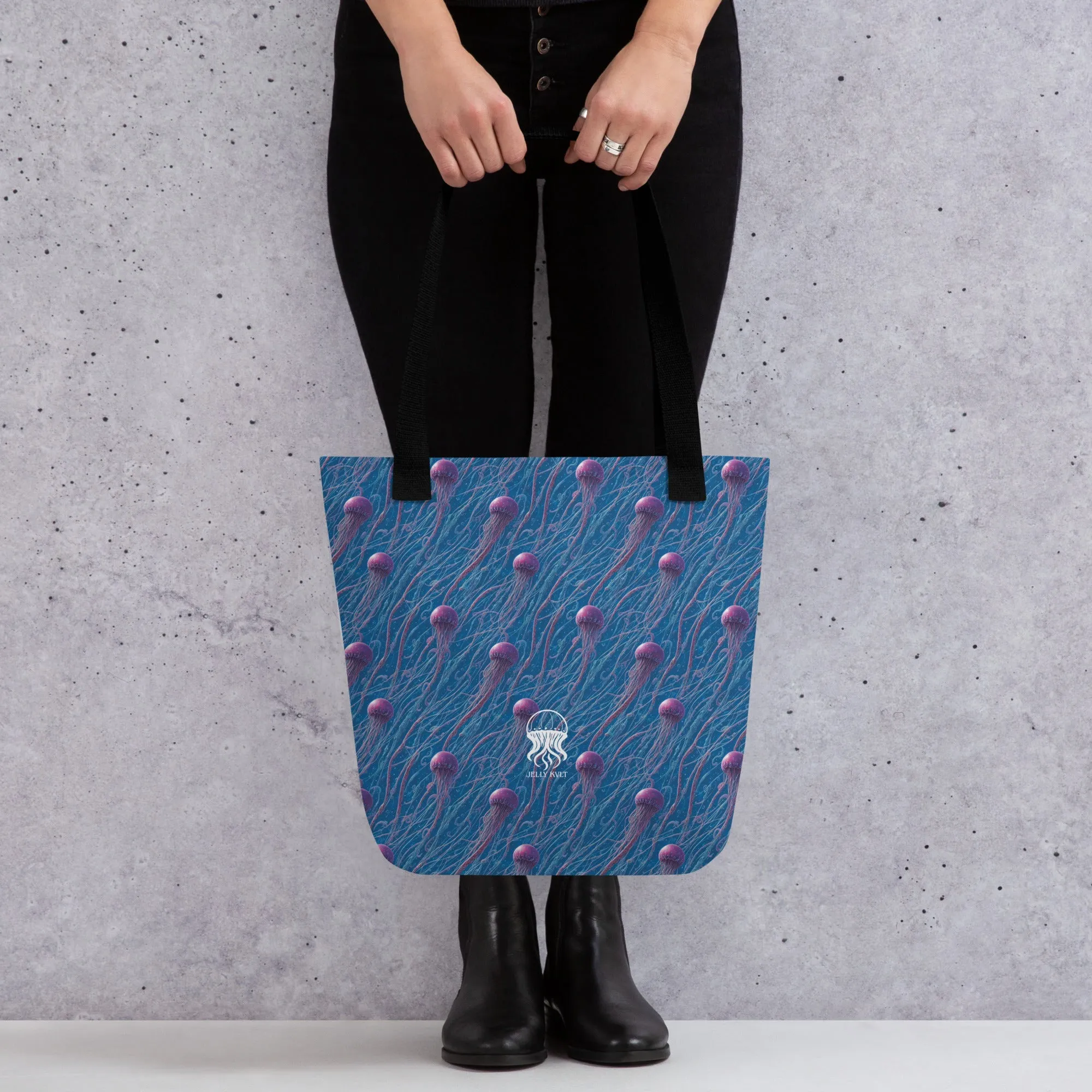 Tote bag - Blue and Violet Jellyfishes