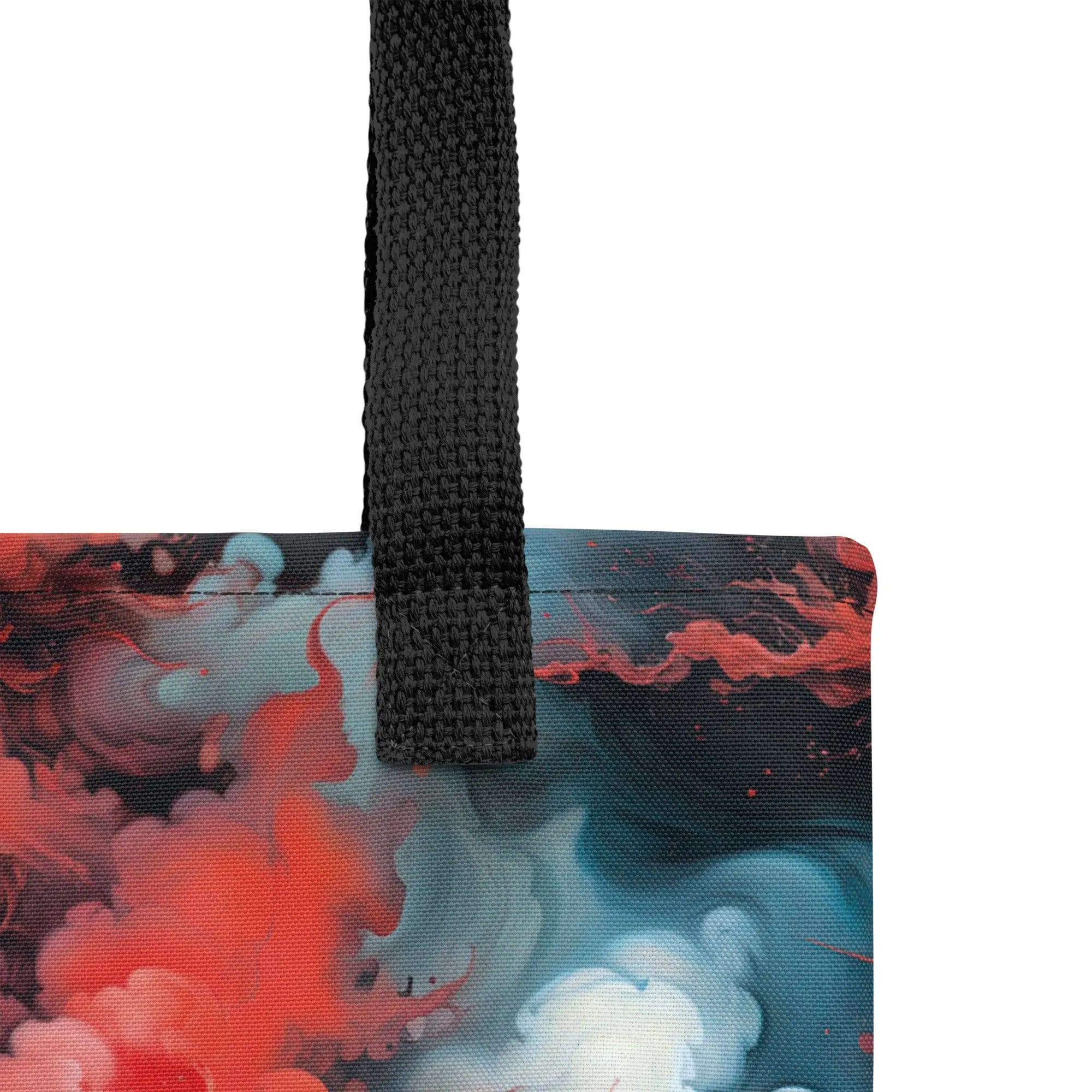 Tote bag - Ethereal Crimson Flow - Dark