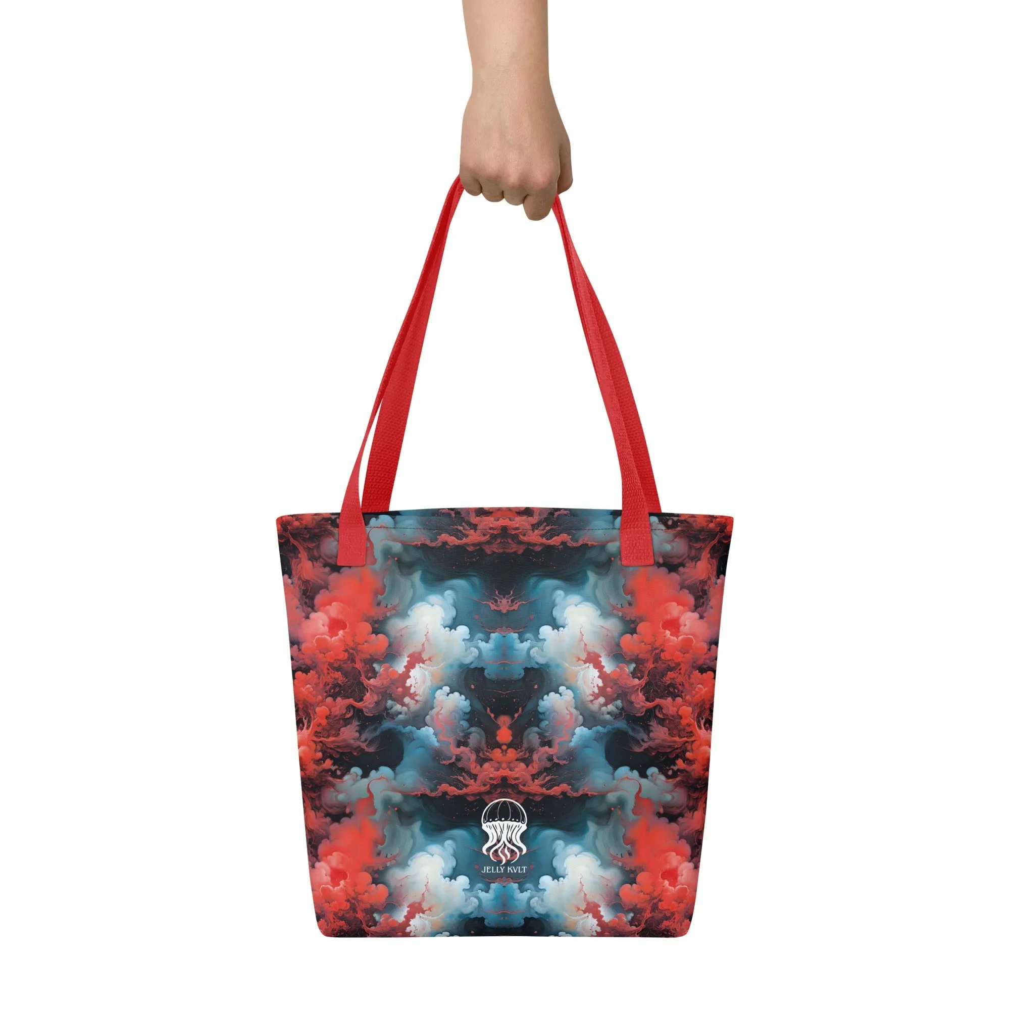 Tote bag - Ethereal Crimson Flow - Light