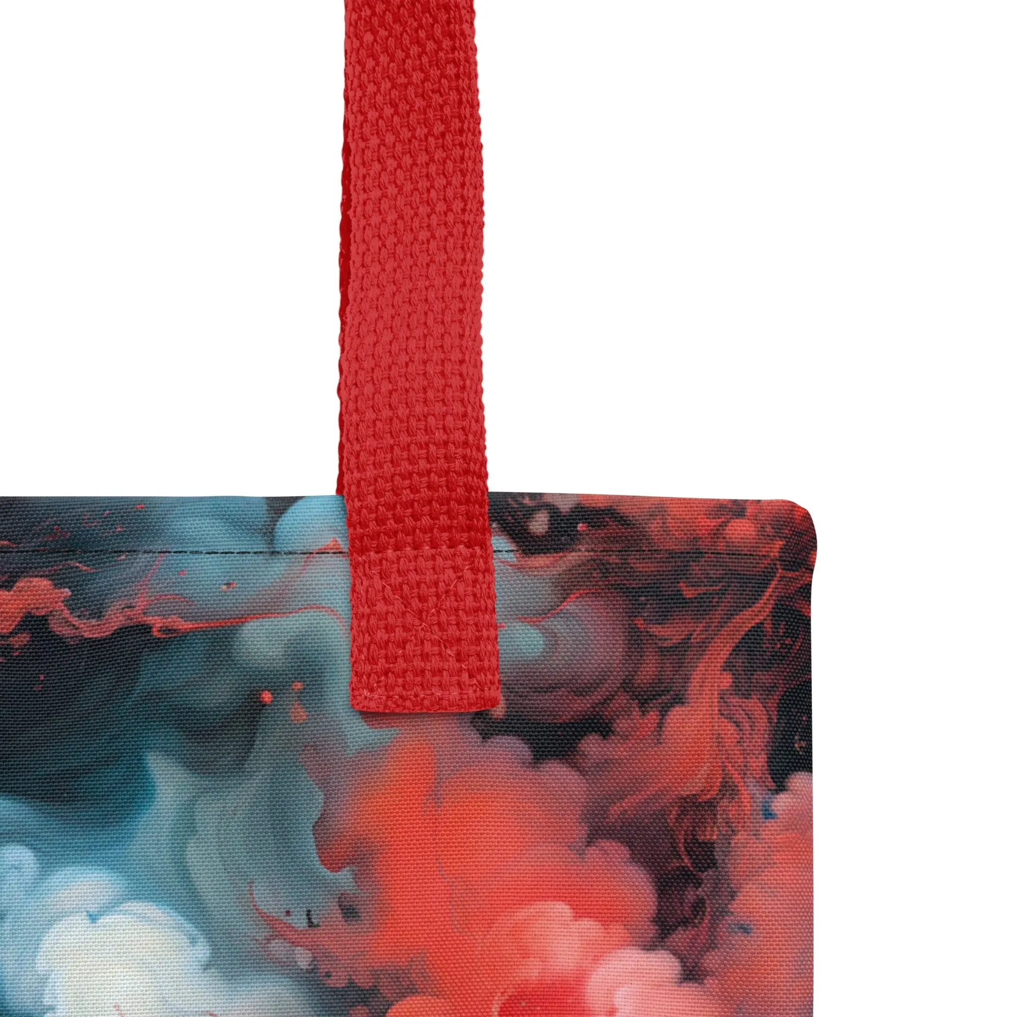 Tote bag - Ethereal Crimson Flow - Light