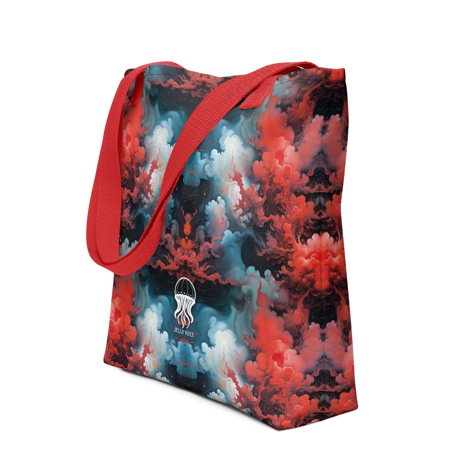 Tote bag - Ethereal Crimson Flow - Light