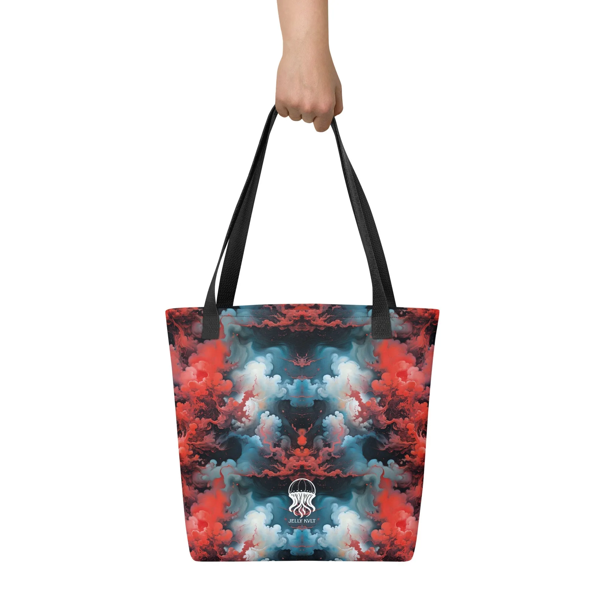 Tote bag - Ethereal Crimson Flow - Light
