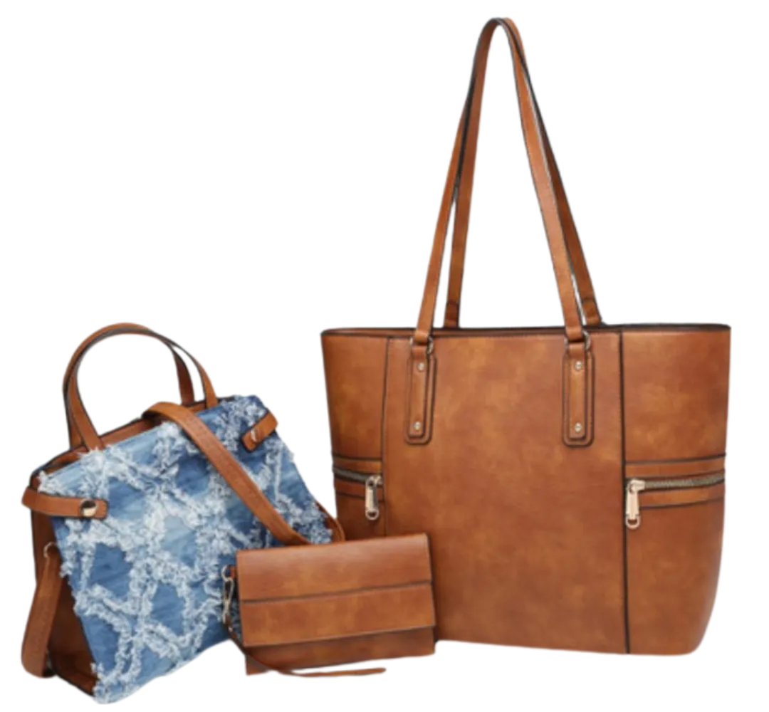 Tote Handbag Set