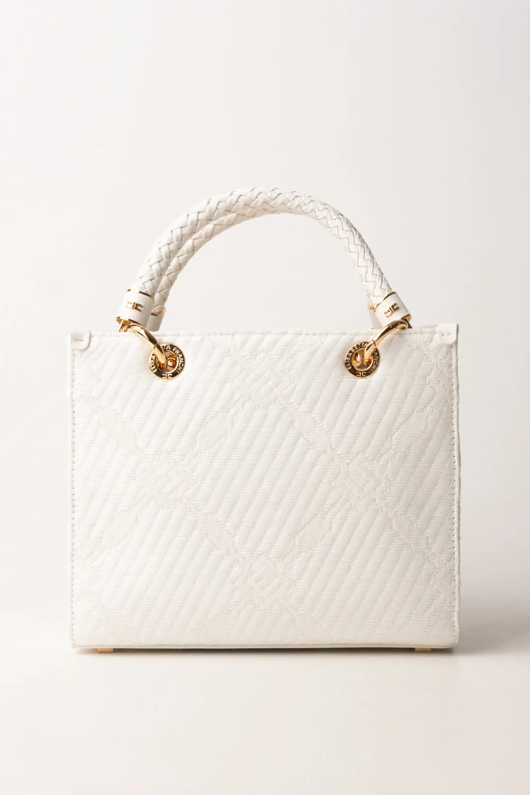 Tote Piccola In Jacquard con Charms