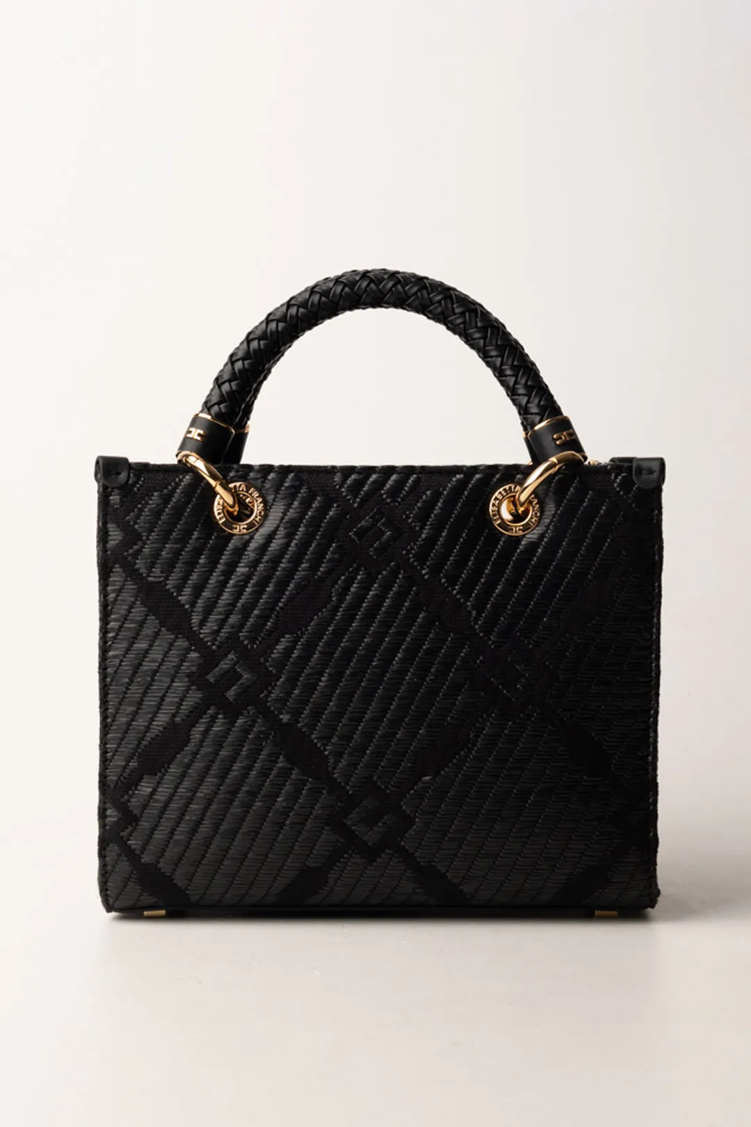 Tote Piccola In Jacquard con Charms