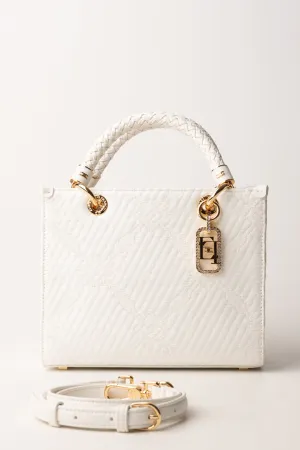 Tote Piccola In Jacquard con Charms