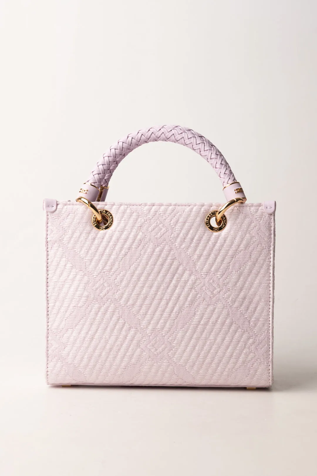 Tote Piccola In Jacquard con Charms