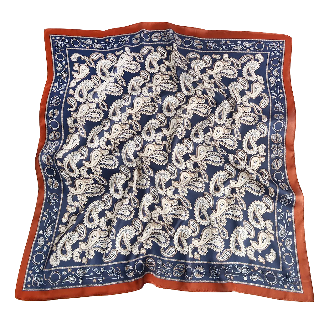 Tuch Blau Gold