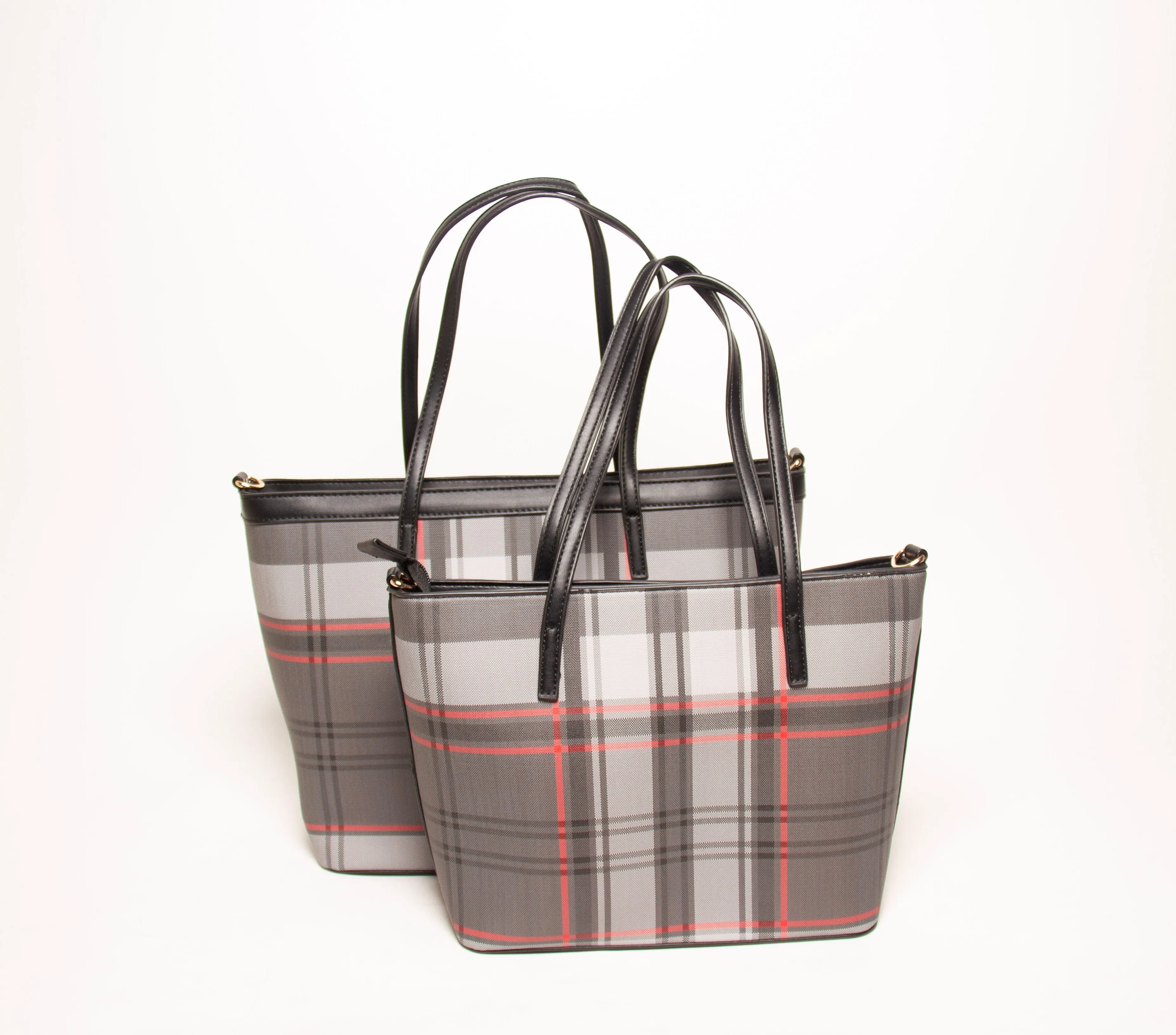 Two In One Handbag Set Black