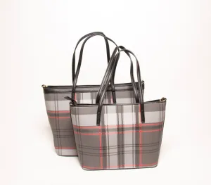 Two In One Handbag Set Black