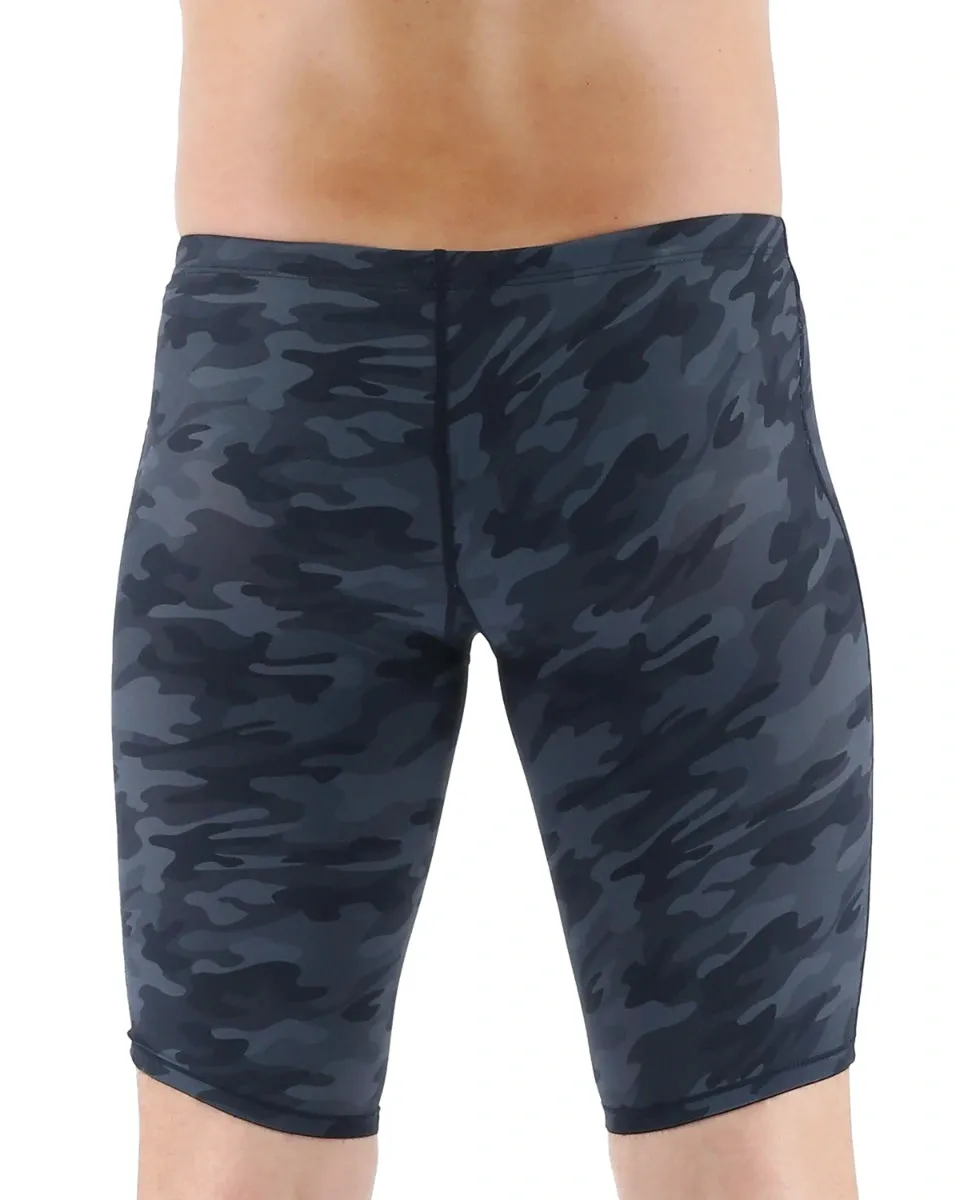 TYR Men's Thresher Camo Jammer Swimsuit | Black