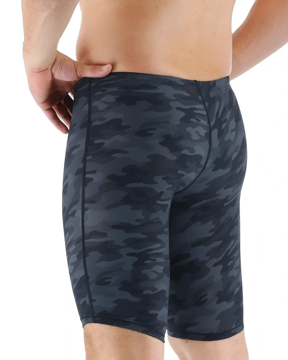 TYR Men's Thresher Camo Jammer Swimsuit | Black