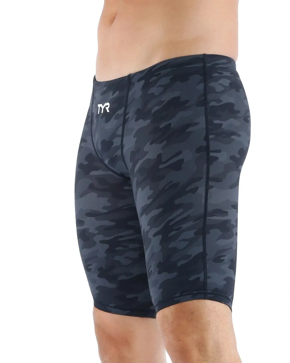 TYR Men's Thresher Camo Jammer Swimsuit | Black