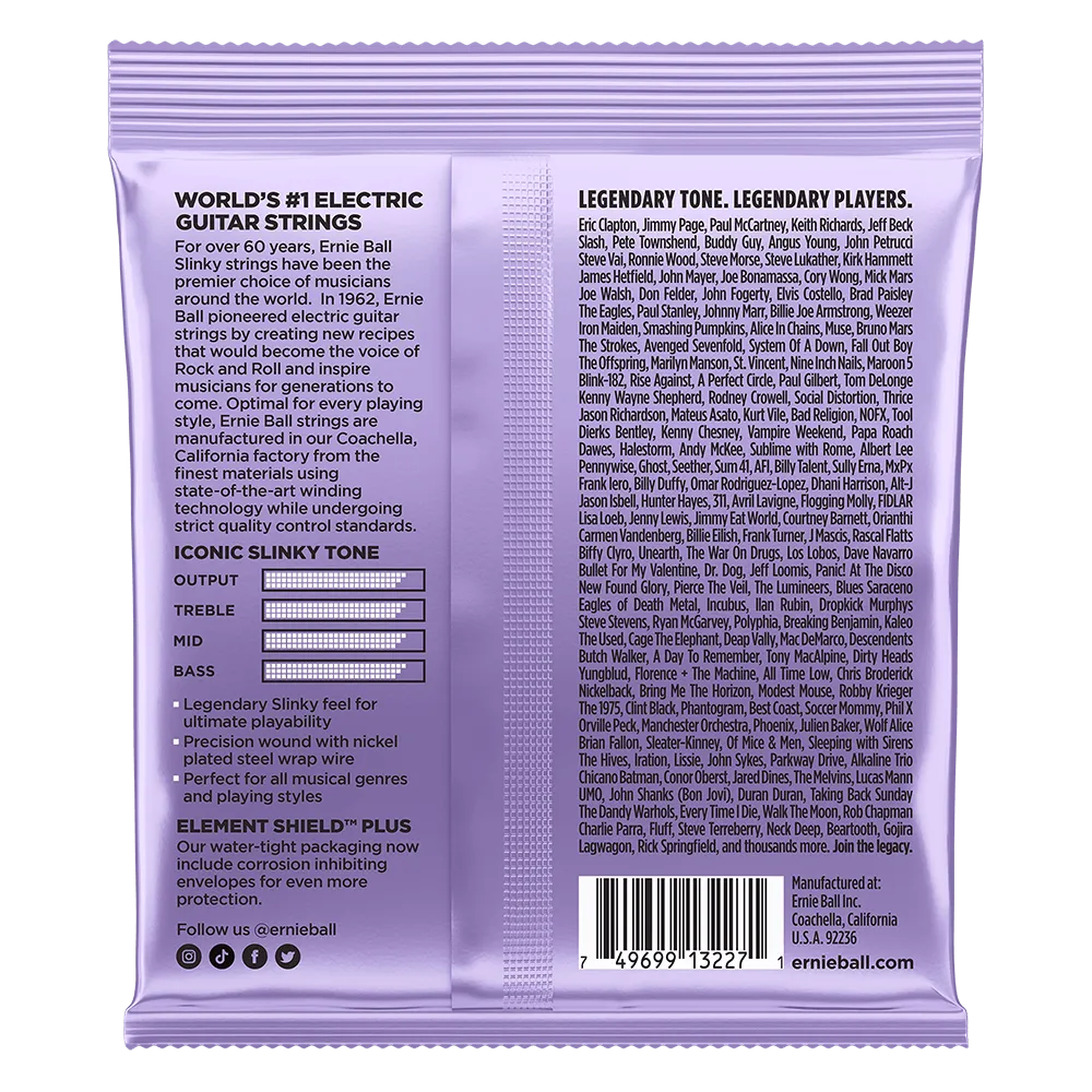 Ultra Slinky Nickel Wound Electric Guitar Strings 3 Pack 10 48