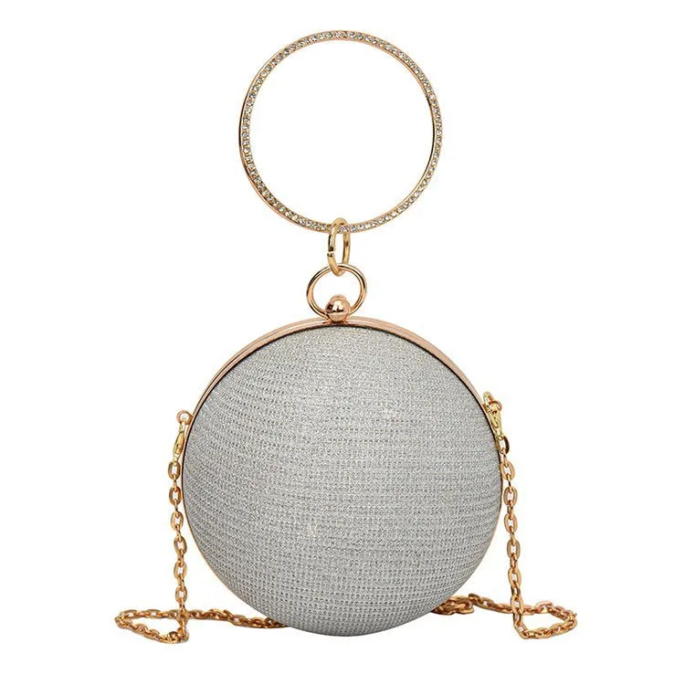 Unique Diamonds Evening Circle Bag
