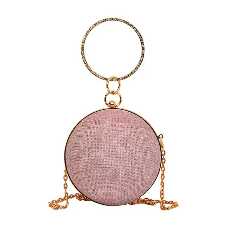 Unique Diamonds Evening Circle Bag