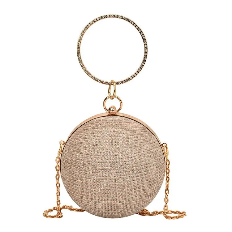 Unique Diamonds Evening Circle Bag