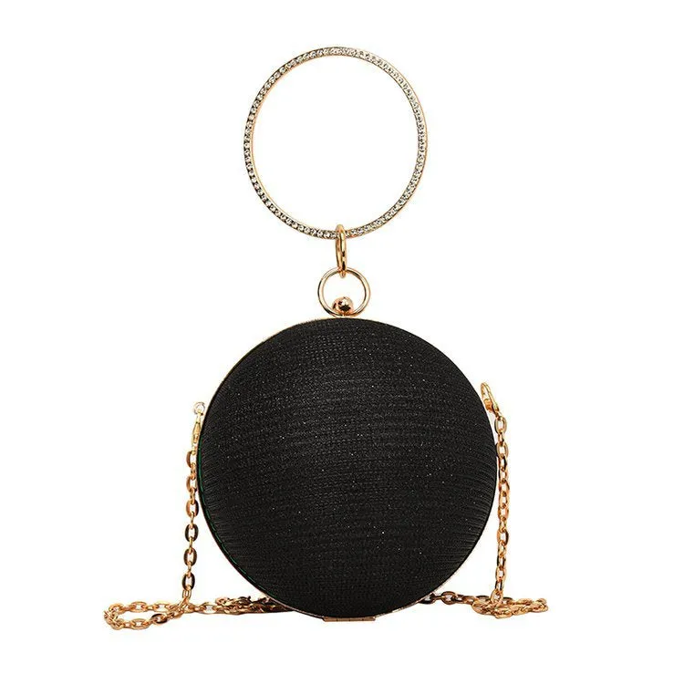 Unique Diamonds Evening Circle Bag