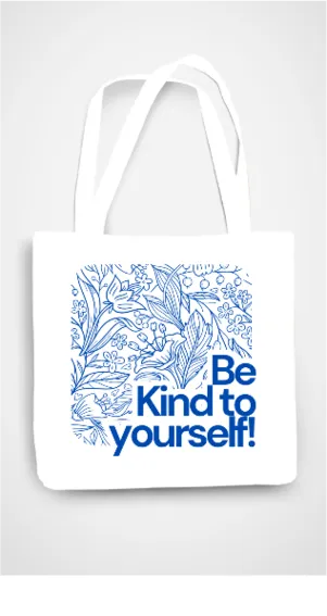 Unisex White Tote Bag with Zipper