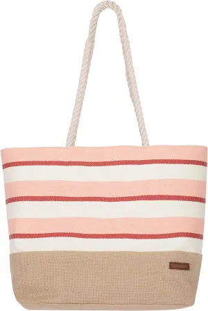 Urban Beach Straw Tote Beach Bag 48 cm Coral