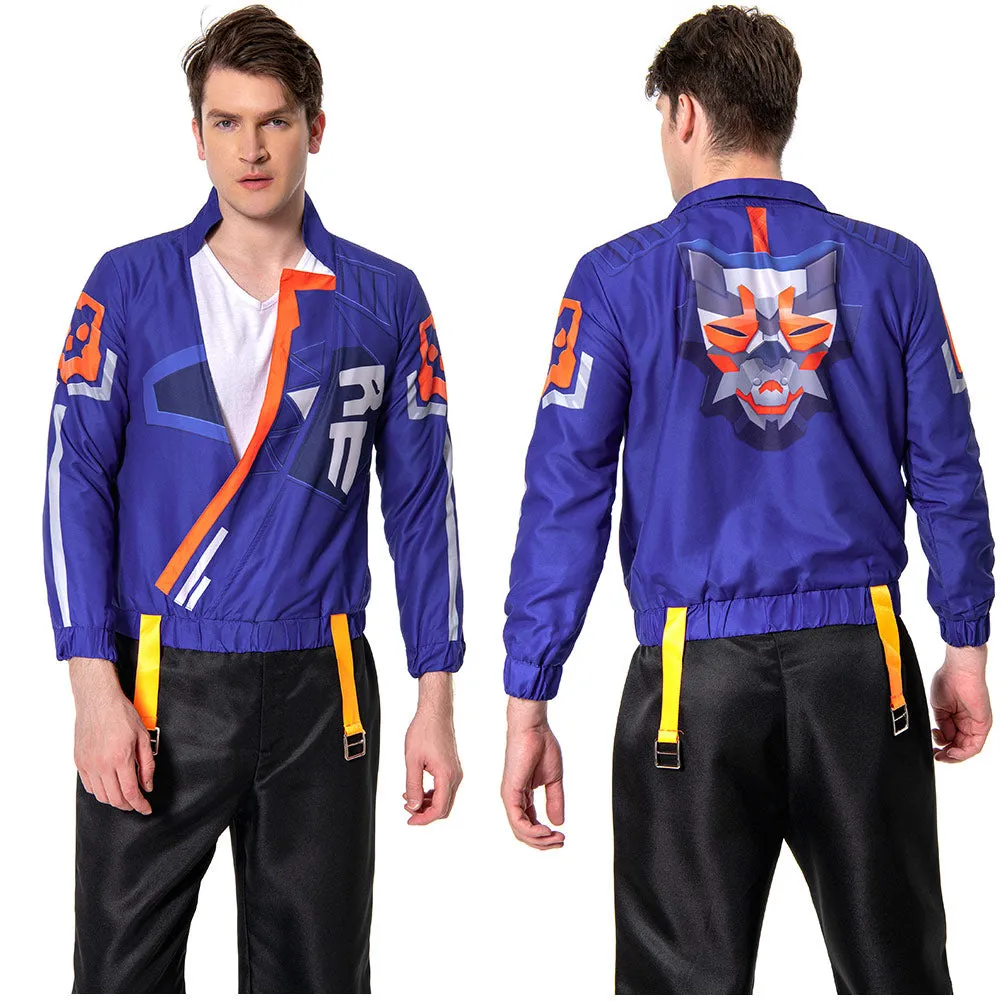 Valorant Yoru Cosplay Costume 3D Print Jacket Coat  Outfits Halloween Carnival Suits