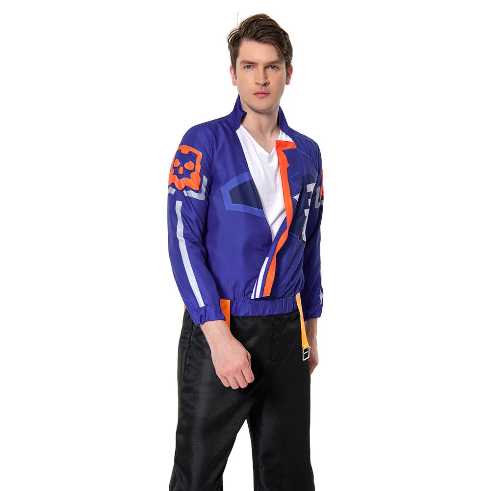 Valorant Yoru Cosplay Costume 3D Print Jacket Coat  Outfits Halloween Carnival Suits