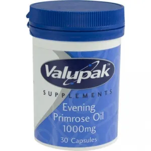 Valupak Evening Primrose Oil 1000mg (30 Capsules)