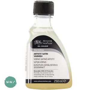 Varnish (Brush Applied) - Winsor & Newton -  250ml -  ARTISTS SATIN VARNISH