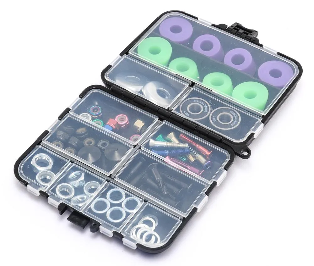 Venom Skateboards 47pc Premium Hardware Gift Pack inc Storage Box