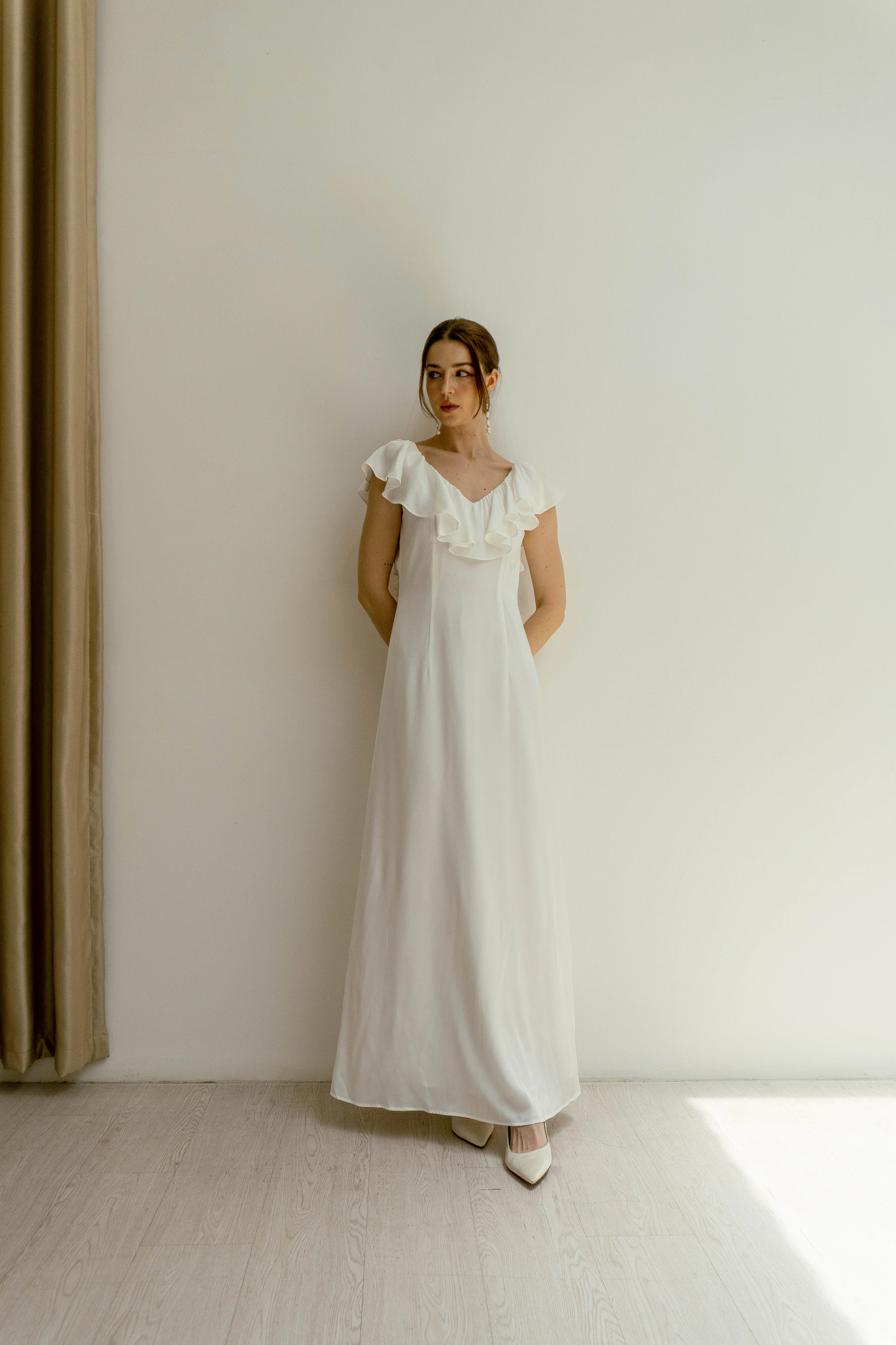 Venus Open Back Floor Length Dress