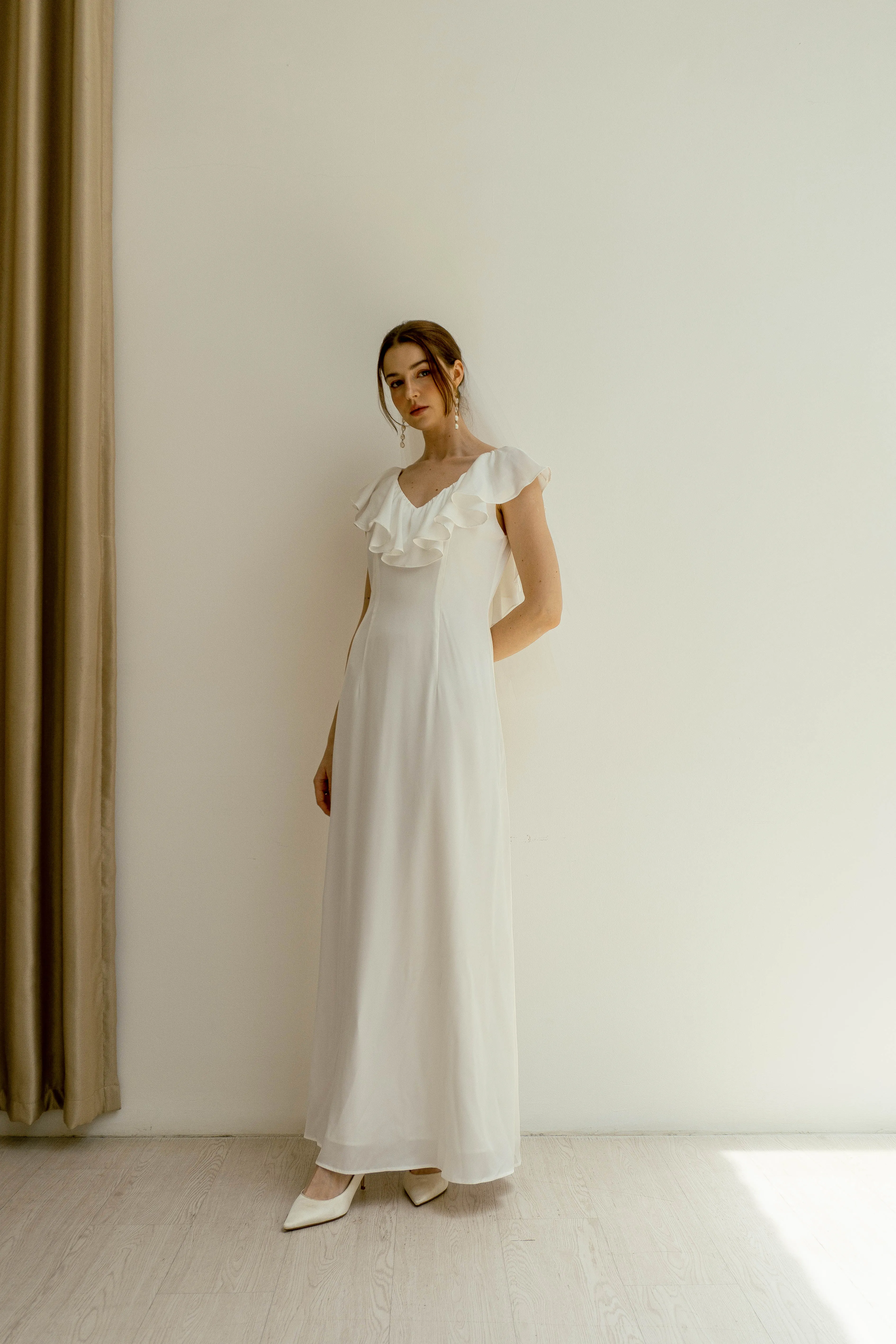 Venus Open Back Floor Length Dress