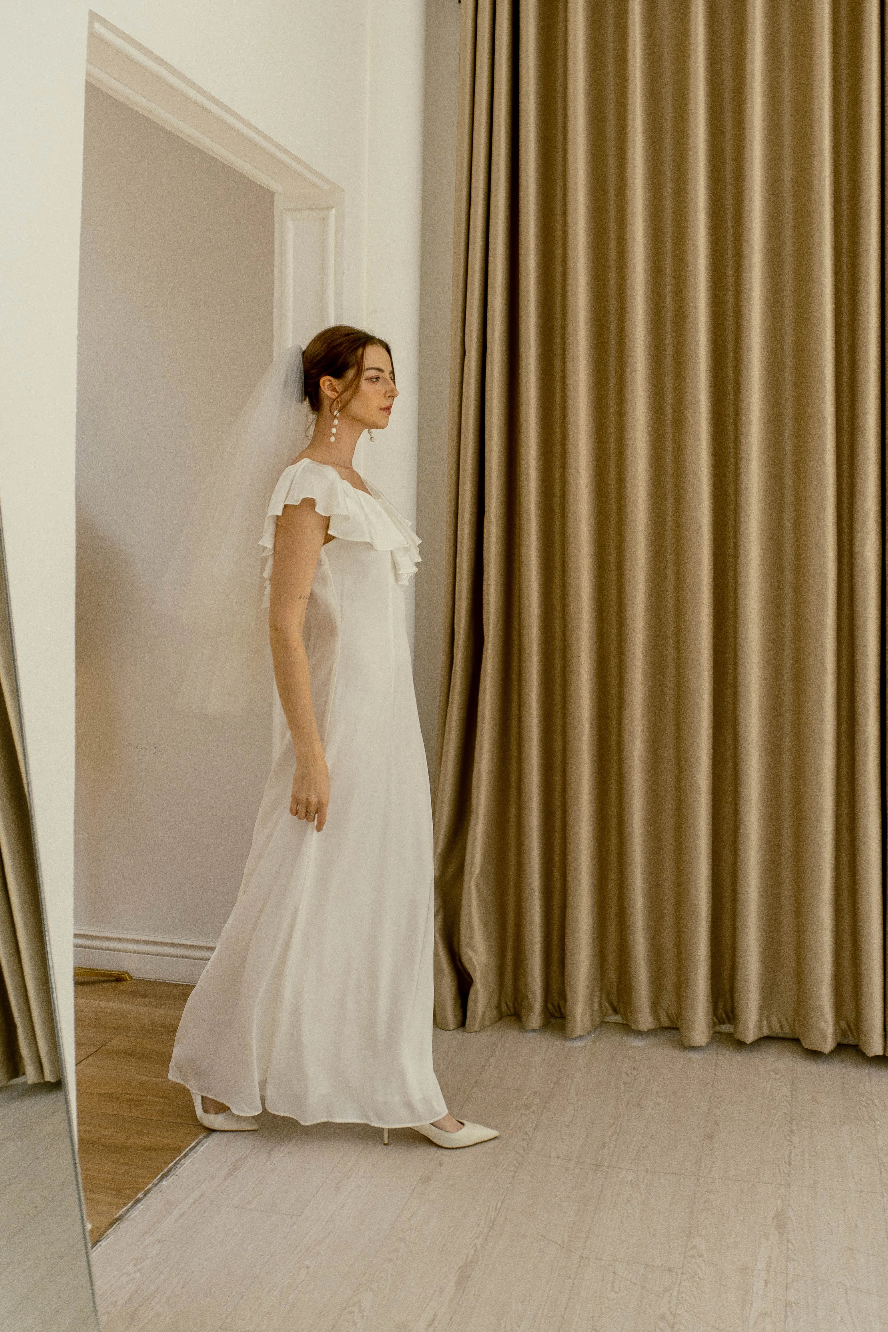 Venus Open Back Floor Length Dress