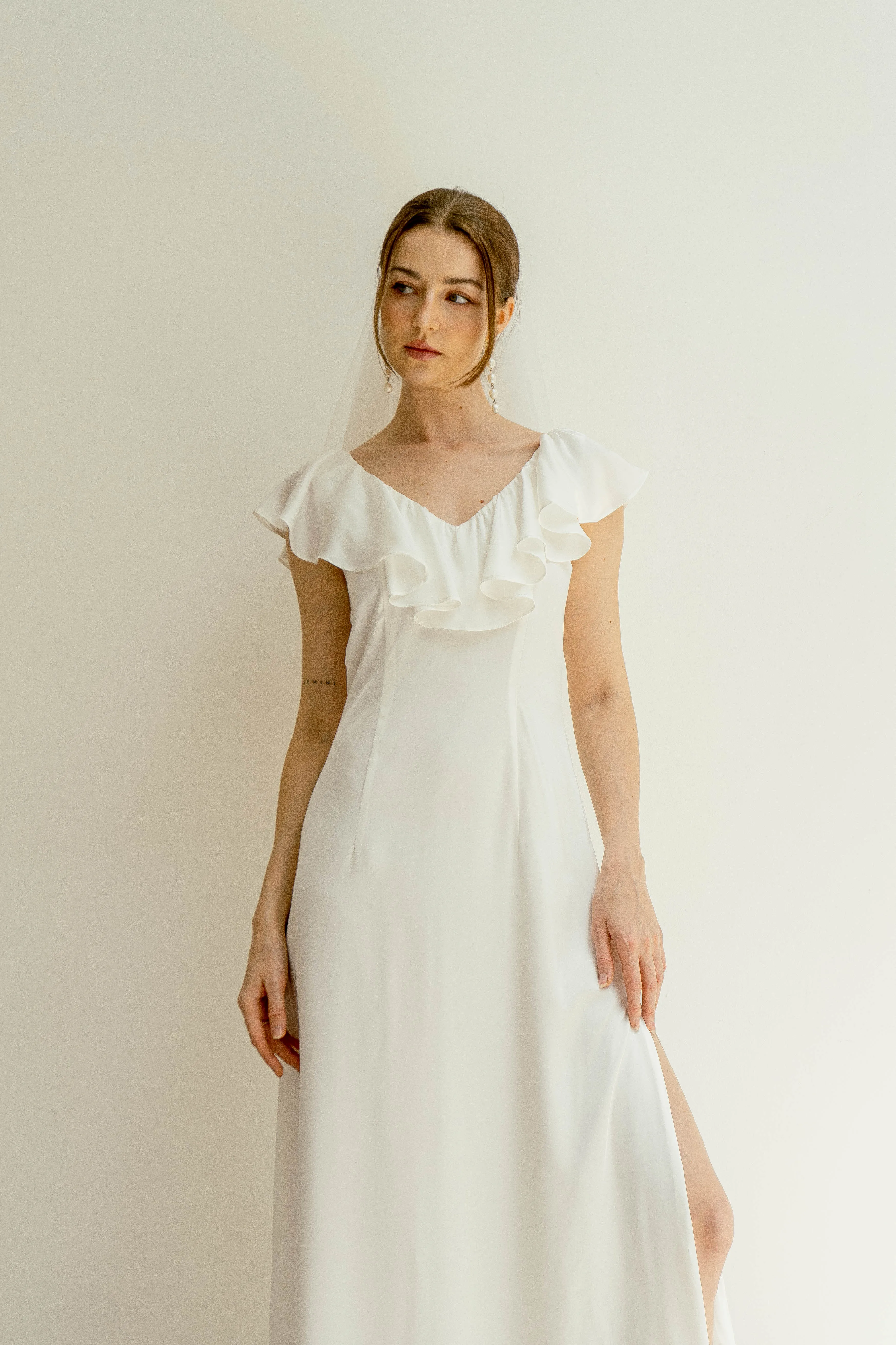 Venus Open Back Floor Length Dress