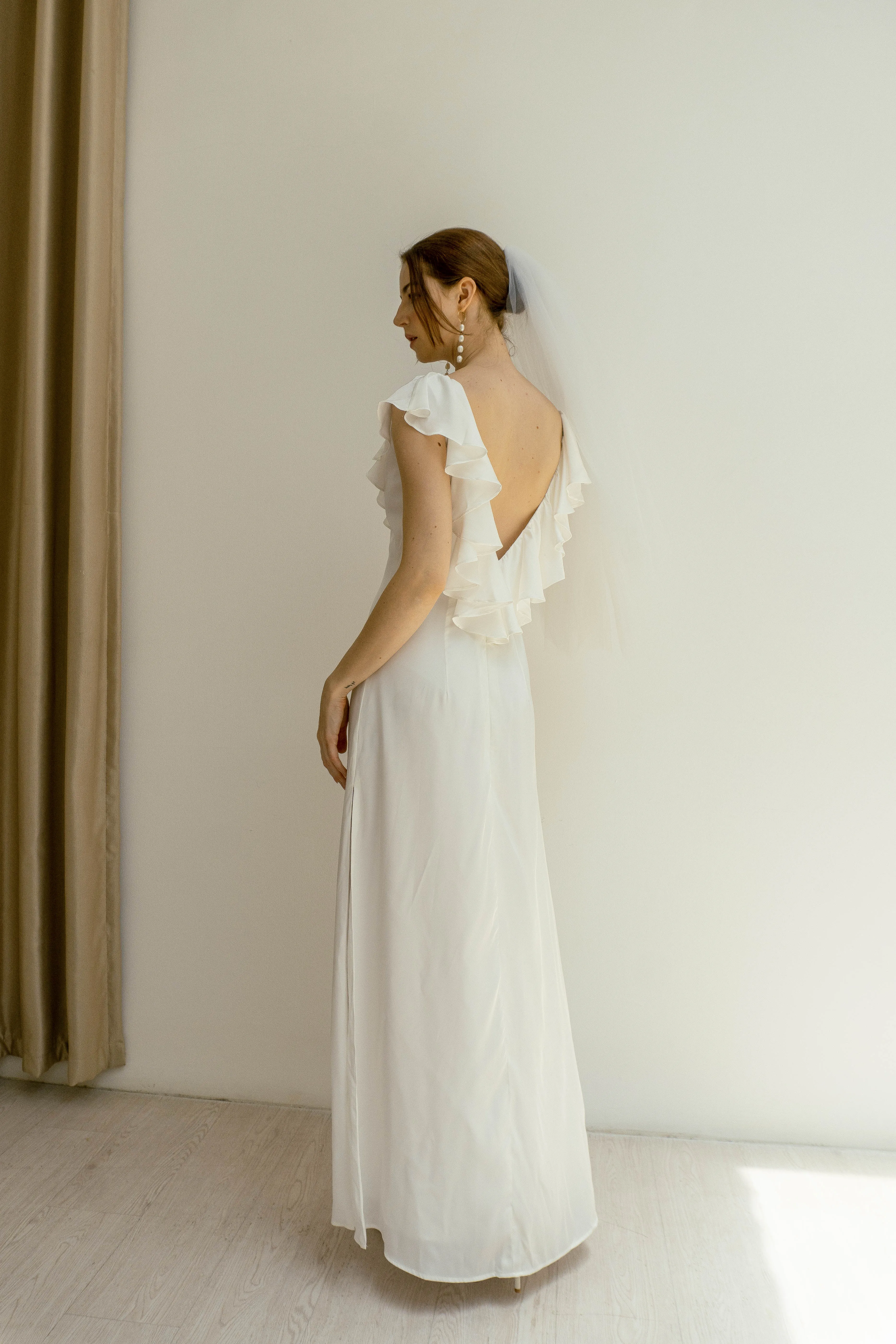 Venus Open Back Floor Length Dress