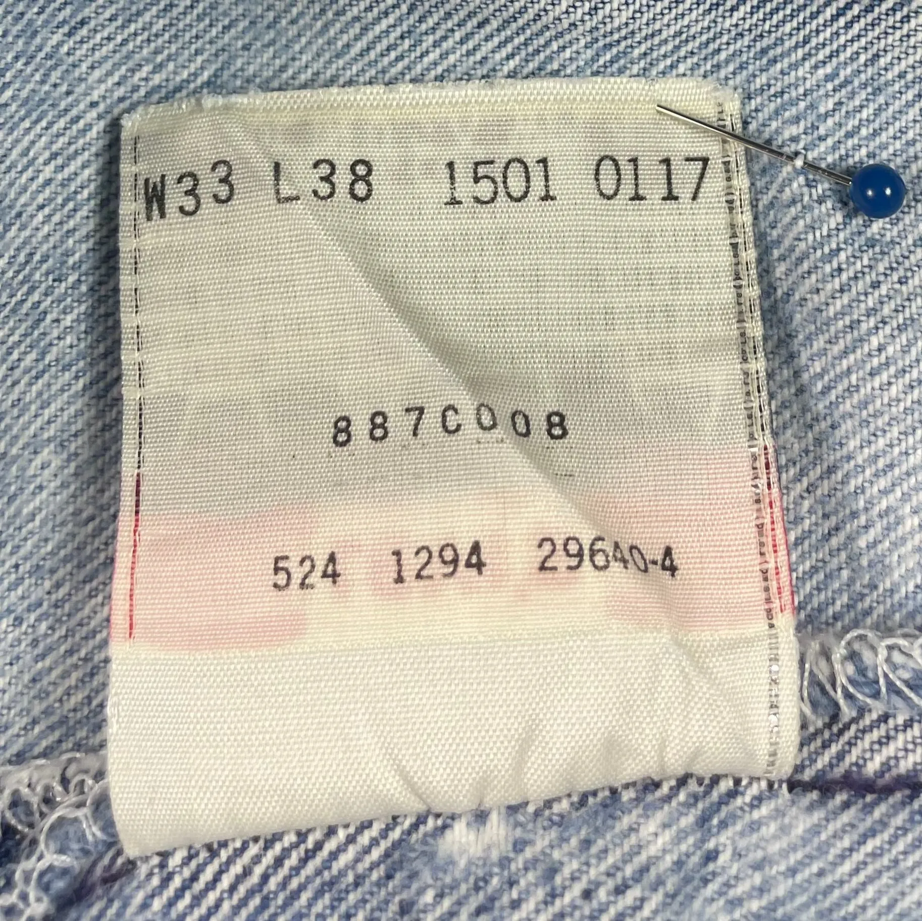 Vintage USA Made Levi 501xx Premium Wash & Paint Denim Jeans (JYJ-0313)