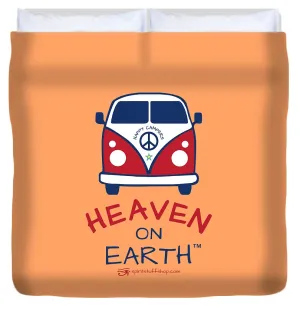 Vw Happy Camper Heaven On Earth - Duvet Cover