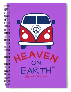 Vw Happy Camper Heaven On Earth - Spiral Notebook